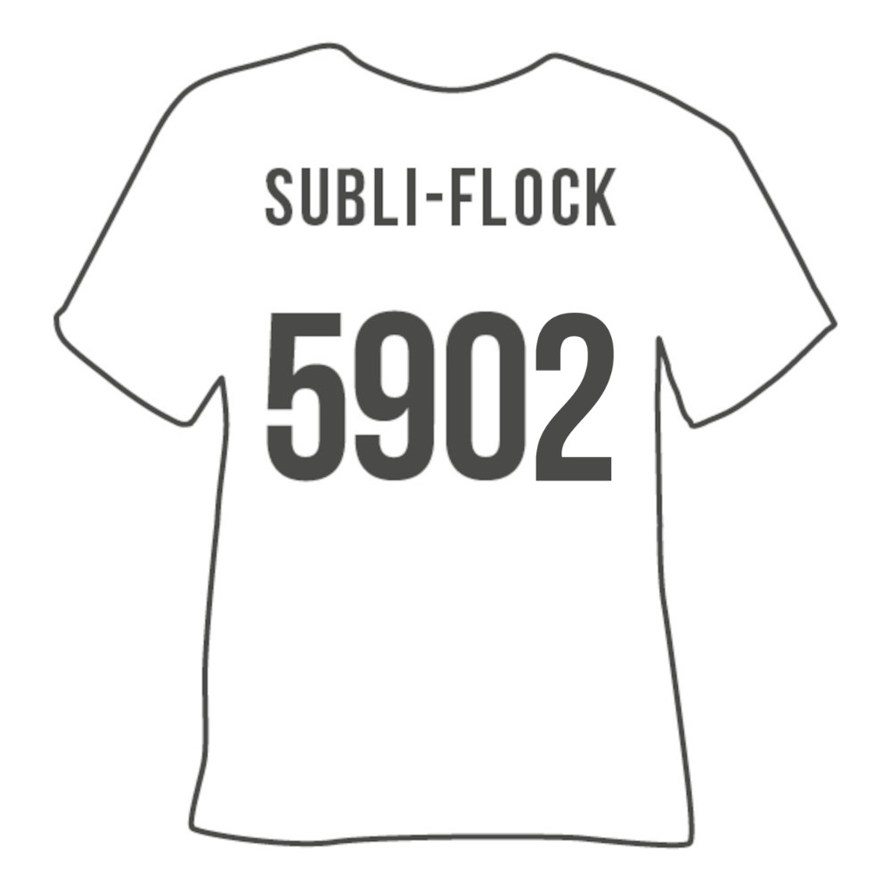 Poli-Tape Subli-Flock 5902 bedruckbare Flockfolie für Sublimation